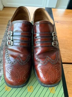 Bruine lederen schoenen maat 42