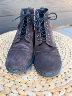 Bruine suede boots H&M