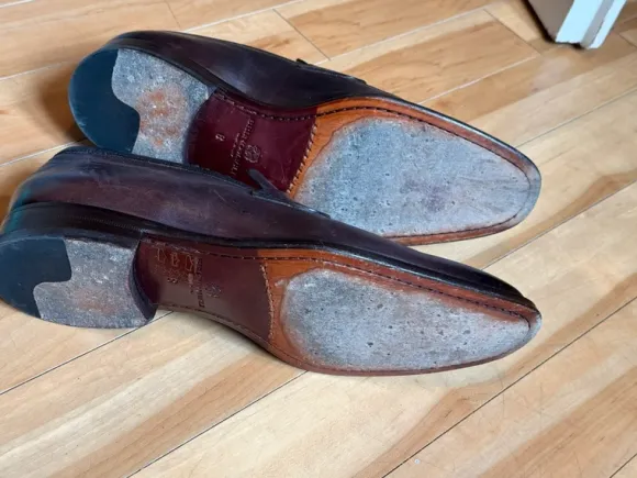 Bruno Magli Italian Leather Herren Loafer 8 Bordeaux