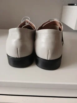 Budapester echt leder in zart grau Neu und ungetragen