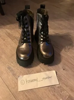 Buffalo ASPEN | Schnürstiefelette Plateau - pewter metallic