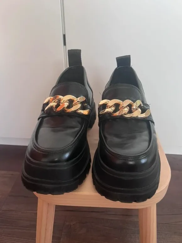 Buffalo Chunky, Loafers Schwarz Gr. 41