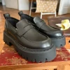 Buffalo Plateau Loafer schwarz Gr. 39 chunky Schuhe