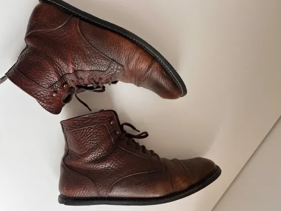 Buffaloleder-Stiefel Made in Italy Gr. 42