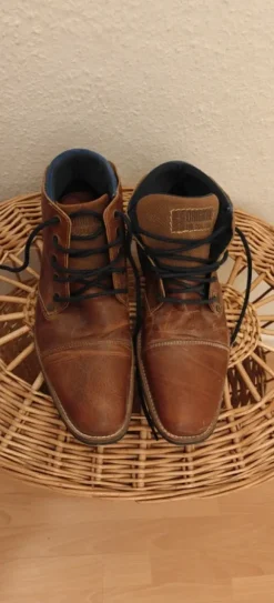 Bullboxer Kelden Herren Lederboots / Schnürstiefeletten braun
