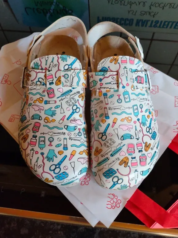 Bunte Clogs