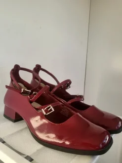 Burgundy Mary Janes