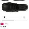 By Far Cyril Black Nappa Schuhe Leder große 39