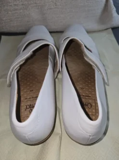 Caprice Leder-Halbschuhe Weiß Gr. 42