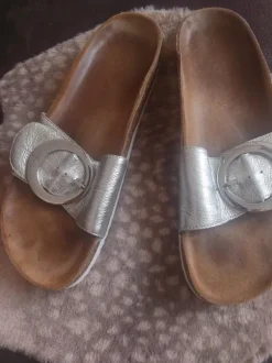 Caprice Schlappen silber