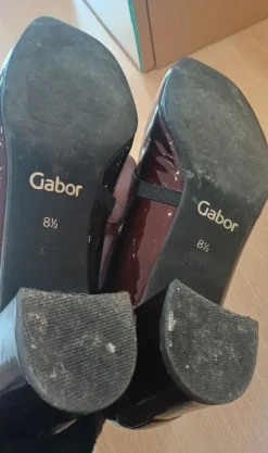 Chaussures femme vernies bordeau