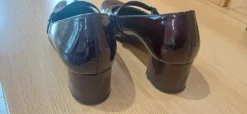 Chaussures femme vernies bordeau