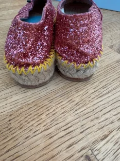 Chiara Ferragni Espadrilles neuwertig Pink mit Pailletten Größe 38