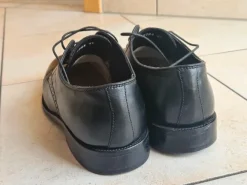 City Shoes Leder-Halbschuhe Gr. 41 Schwarz