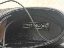 City Shoes Leder-Halbschuhe Gr. 41 Schwarz