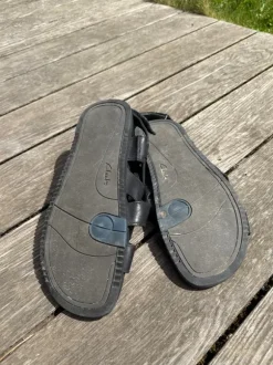 clarks leder sandalen