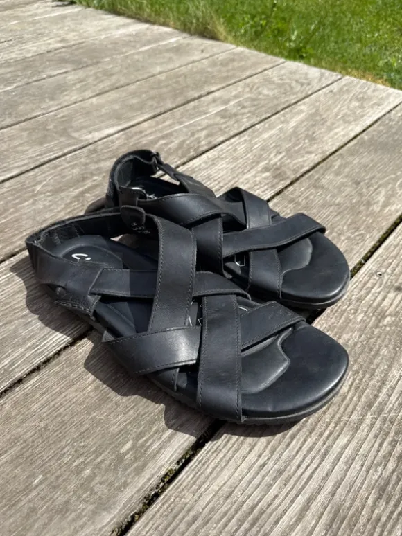clarks leder sandalen