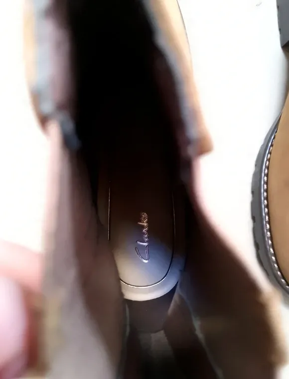 Clarks Stiefeletten Damen braun Leder Größe 38