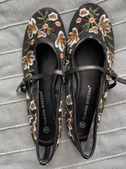 Claudia Ghizzani floral Mary Jane ballet flats