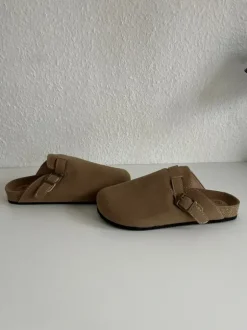 Clogs bunkel beige