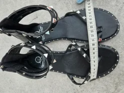 Coole Goth Sandalen/Zehen-Treter, Größe 38, mit Nieten