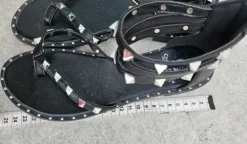 Coole Goth Sandalen/Zehen-Treter, Größe 38, mit Nieten