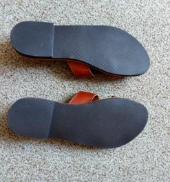 Damen Leder Pantoletten Größe 40