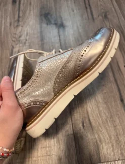 Damen Loafer rosé metallic Gr.37