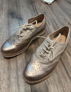Damen Loafer rosé metallic Gr.37