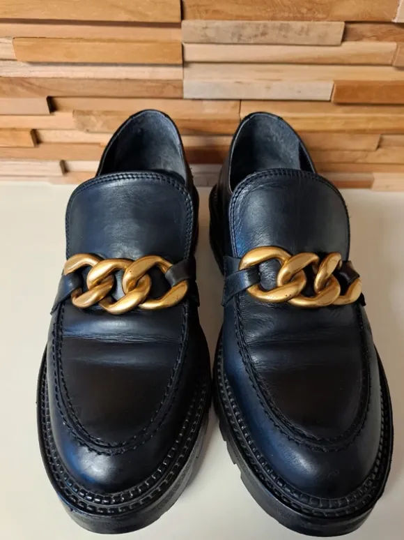Damen Loafer schwarz Gr. 39