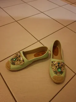 Damen-Espadrilles Marke Ani Pearl, mintgrün