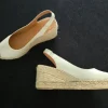 Damenschuhe - Keilsandaletten von Kanna Größe 38 creme