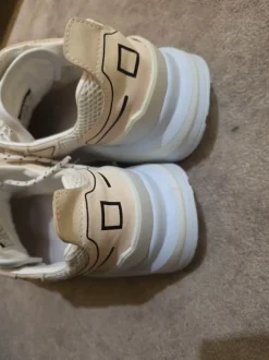 D.A.T.E fuga sneakers,cream & white, size 41.
