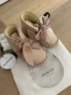 Donsje Pina Organza Booties | Powder Nubuck