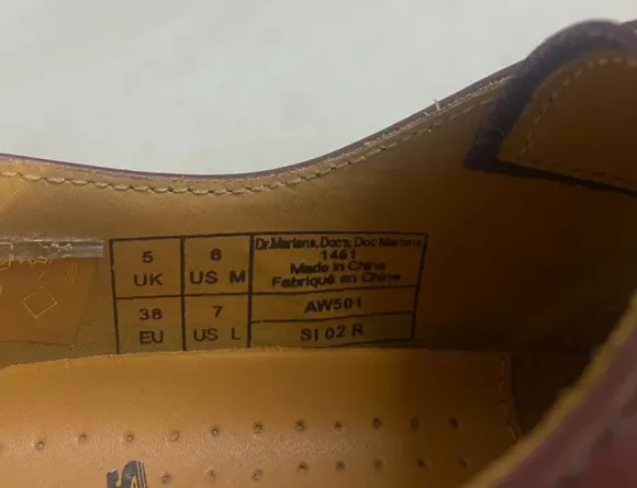 Dr Martens 1461 Glattleder Oxford Schuhe