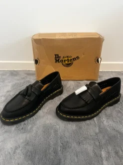 Dr. Martens Adrian Loafer Schwarz Leder Herren Gr. 44 Neu Ungetragen Original
