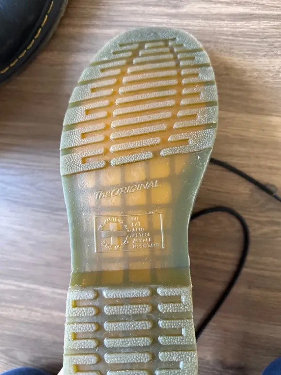 Dr. Martens Boots Schwarz Leder Gr. 44 | Klassiker Schnürboots