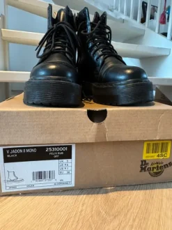 Dr. Martens Jadon II Mono Vegan Black Platform Boots EU38