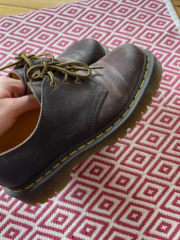 Dr Martens Leder Halbschuhe Braun 40