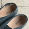 dunkelblaue Helvesko Schnürschuhe Modell Mabel aus Leder mit Lochmuster