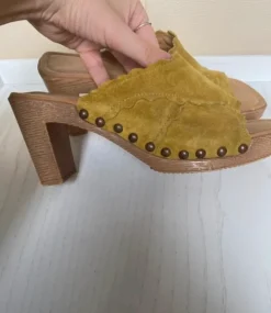 Echtleder Senfgelbe Sandalen von Gabor in 37,5