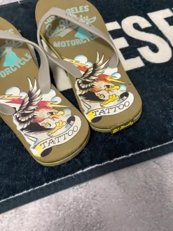 Ed Hardy Metal Logo Shoes Big Logo