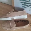Edle Wildleder-Lofer in Beige