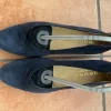 Elegante Brunate Velourslederslipper dunkelblau