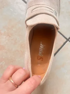 Elegante Halb Schuhe / Pumps in Beige