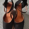 Elegante H&M Keilsandaletten / Espadrilles – Schwarz – Gr. 37