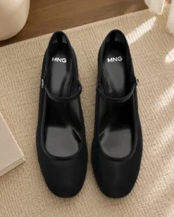 Elegante Mesh-Schuhe mit Schnallenriemen