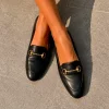 Elegante Mokassins/Loafer mit Gold Verzierung