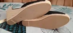 Espadrilles compensées noires Kiabi pointure 39