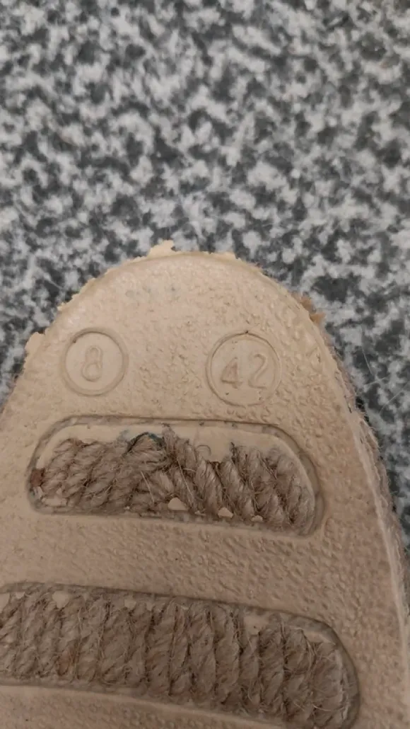 Espadrilles Größe 42, schwarz